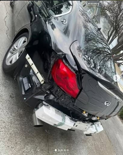 Rear Bumper & Dent Repair before