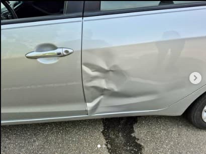 Dent Door Repair before